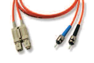 Patch Cords ST-Style Duplex/ST-Style Duplex Patch Cords Fiber Optic Cabling Technical specifications see page 88 50/125 µm, MM