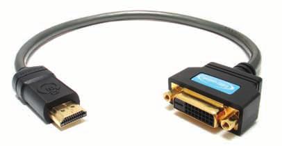 LENGTH M2-HFDM (2 copper Mylar foil + 2 tinned copper braids) HDMI to DVI Conversion Cables Challenger-2 DVI-D Female to HDMI Male Conversion Cable LENGTH C2-DFHM (2 copper Mylar foil + 2 tinned