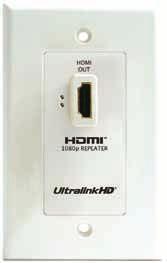 The Ultralink HDMI-C5WP2 HDMI transmits both multi-channel audio and digital video up to 50 meters @ 1080i and up to 10 HDMI Over Cat-5E Wall Plate Balun ACCESSORIES HDMI-C5WP2 1 set FEATURES and