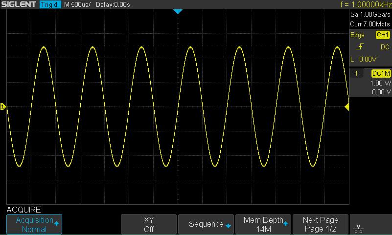 Select Acquisition Mode The acquisition mode is used to control how to generate waveform points from sample points.