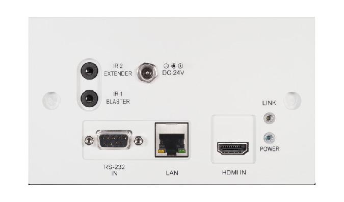 Bi-Directional PoC TX & RX CH-507-TXWPBD 5-Play HDBaseT Wall Plate Transmitter with Bi-directional PoC (100m) HDMI, 2-Way