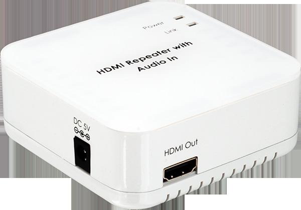 AV Distribution CLUX-11CA CLUX-11CD Embed Audio onto HDMI (4K support) Connect an external audio