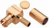 copper contacts Gold-plated brass connector bodies MCX
