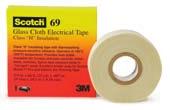 Splicing and Insulating Tapes - Glass Cloth Scotch Glass Cloth Electrical Tapes 27 Scotch Glass Cloth Electrical Tape 27 is a 0.