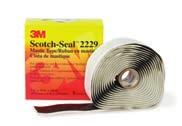 Sealing and Insulating Tapes - Rubber Mastic and Putty Scotch Rubber Mastic Tape 2228 Scotch Rubber Mastic Tape 2228 is a conformable self-fusing rubber electrical insulating and sealing tape.