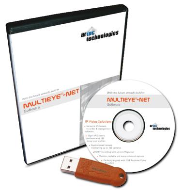 MULTIEYE -NET SOFTWARE MULTIEYE-NET IP-Video Management and Recorder Software With MULTIEYE-NET software, you can quickly create a highly professional PC-based network video recorder (NVR) for 4-32