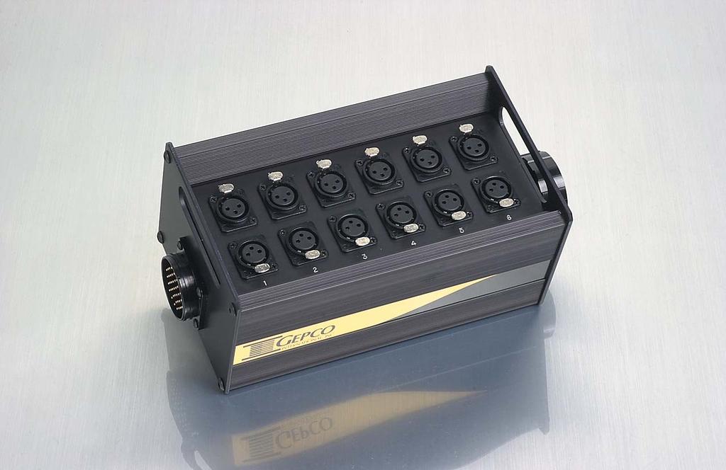 73 DT12 Breakout Box Neutrik XLRs Gold-plated Contacts FK37 Pinout Compatible Passive Split Options 1/8" Anodized Aluminum Chassis Modular and Customizable Assemblies & Specifications # of Channels