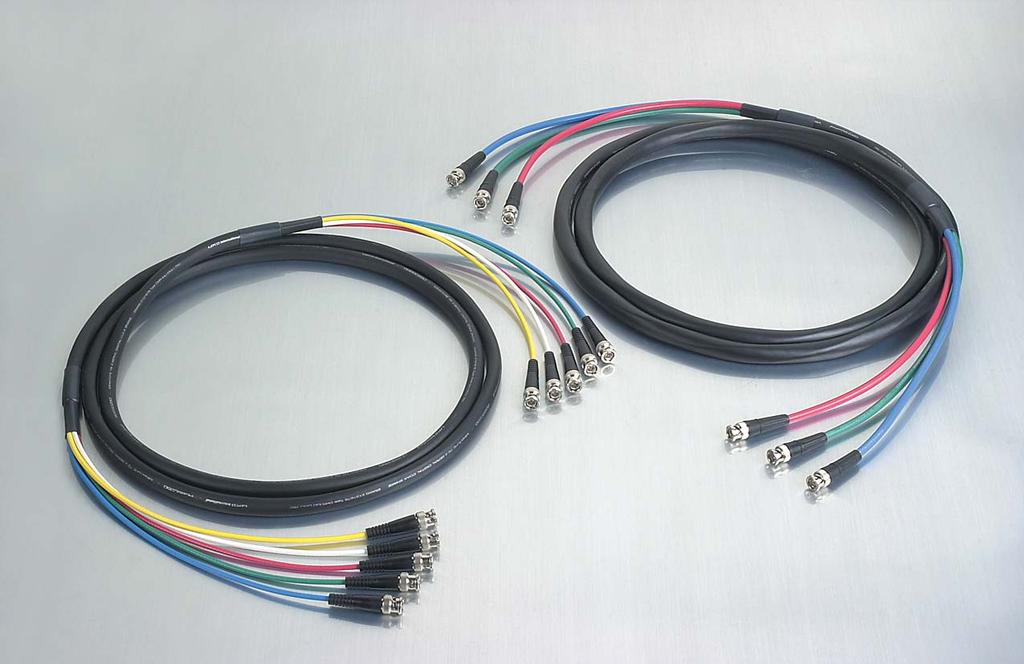 80 Connectorized Cables & Breakout Systems RGB Snakes Flexible, Riser or Plenum Jacket HD RG6 or Miniature Size Versions Low Attenuation & Return Loss Precision 75S Impedance 3GHz or 1GHz Cable