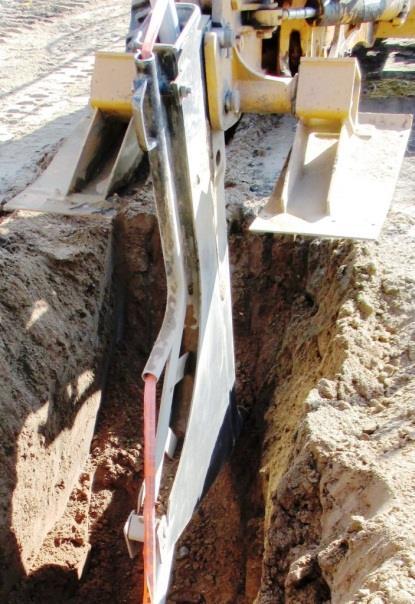 2. 2545.3G.2 Figure 14-19: Re-routed Cable Install direct buried lighting cable in rigid PVC or HDPE conduit if located under bituminous, concrete, or other material not considered a top soil.