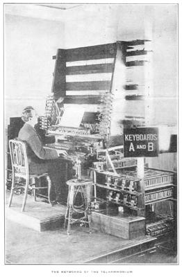 Cahill s Telharmonium. Show your students Slides 1-3, pictures of the more than seven ton instrument taken in 1907.