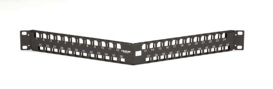 SpaceGAN Multimedia Patch Panels Crowded cabinets? Save space with these multimedia patch panels. A B S U T Y Set up multiple applications in these high-density, multimedia panels.