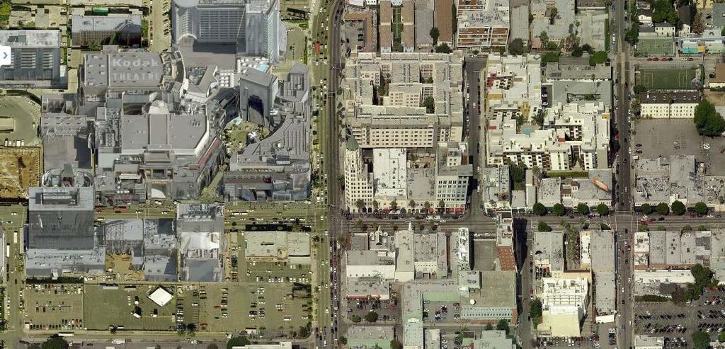 AERIAL MAP FACING NORTH +/-76,000 CPD Hollywood & Highland Center Highland Ave Parking