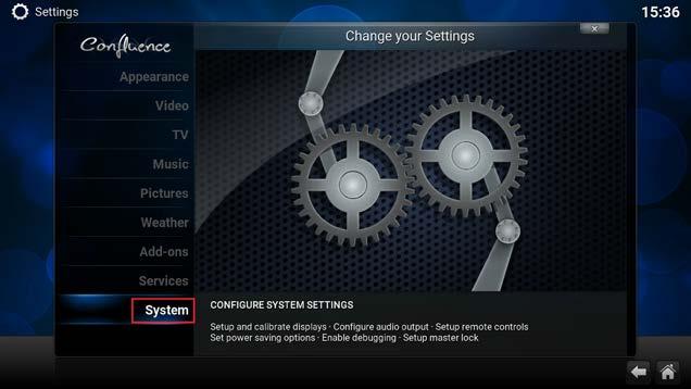 13 ENGLISH 4. Click on Settings with the OK button on your remote control.