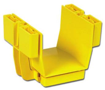WaveTrax Express trough covers require no hardware to attach and have a living hinge for ease of access 2" 027-2000-4202 4"