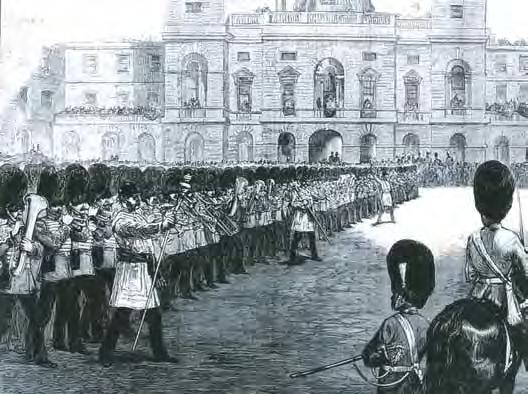 Trooping the Colour 1875.