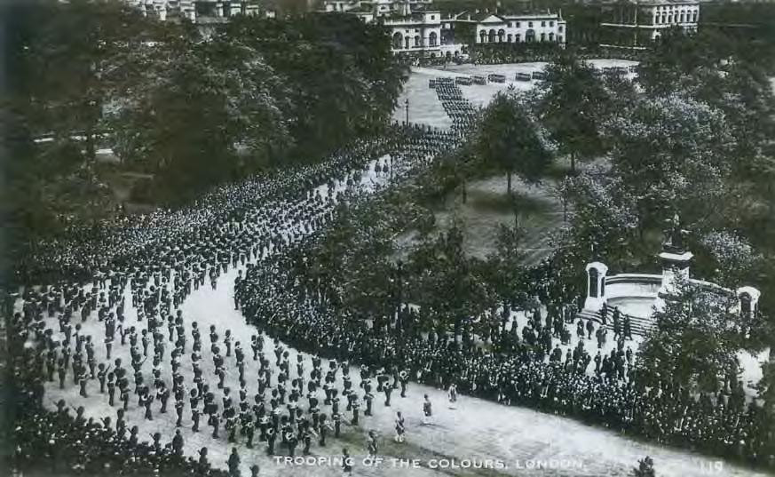 THE KING S BIRTHDAY PARADE 1936: HOW THE MASSED BANDS USED TO MARCH DOWN THE MALL.