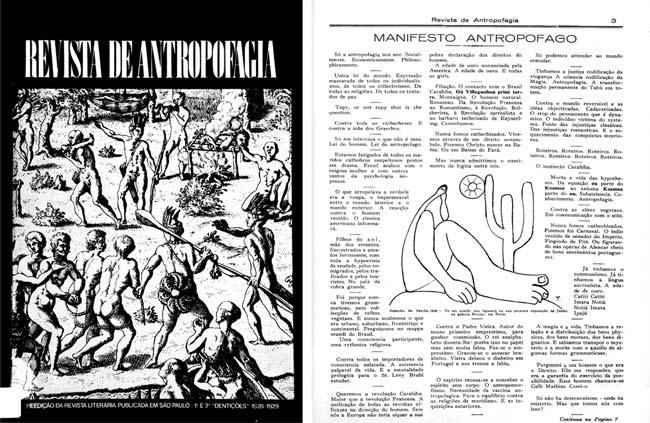 Amaral, 1929, ink on paper, (phot. E. Kubiak 2011) 7. Cover Revista de Antropofagia, facsimile ed.