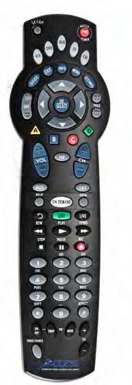 SD, HD & HD/PVR Boxes How To Use Your Remote Turn set-top on/off Displays Program Guide Displays program information, (press once for