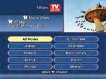 PVR I-Guide Menu Enhanced Searching Find what you want by searching by Time, Title,
