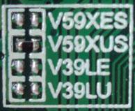 The optional connectors and terminals are marked with *. TOP VIEW OF T.VST59S.