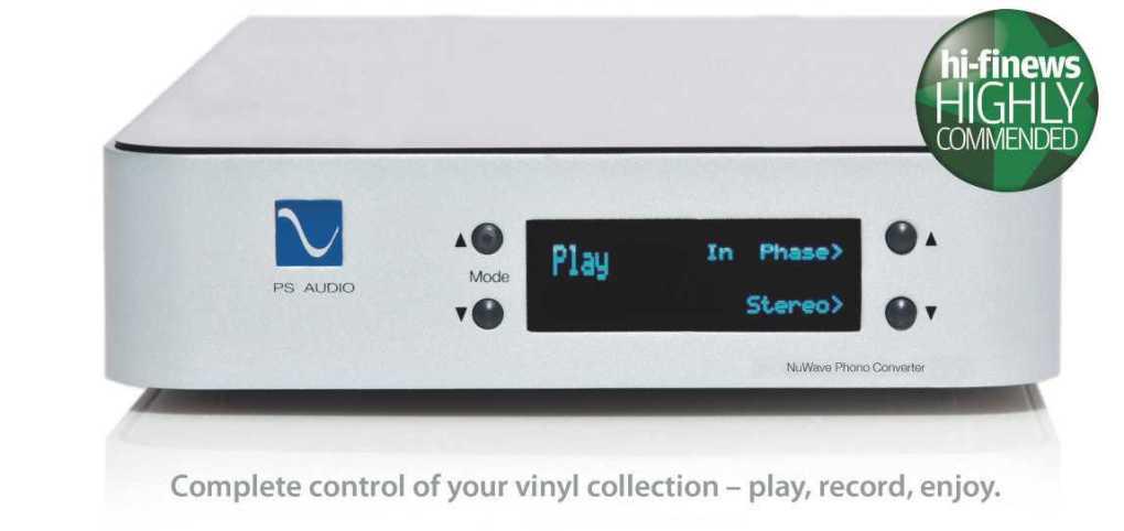 NuWave Phono Converter 40 years in the making, the NPC is the ultimate in vinyl and analogue reproduction.