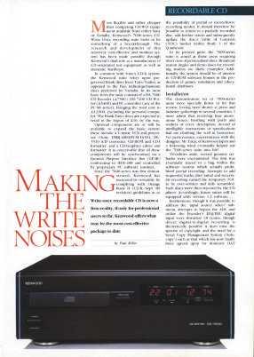 Yet its audibility is a tribute to the transparency of the Kenwood suite.