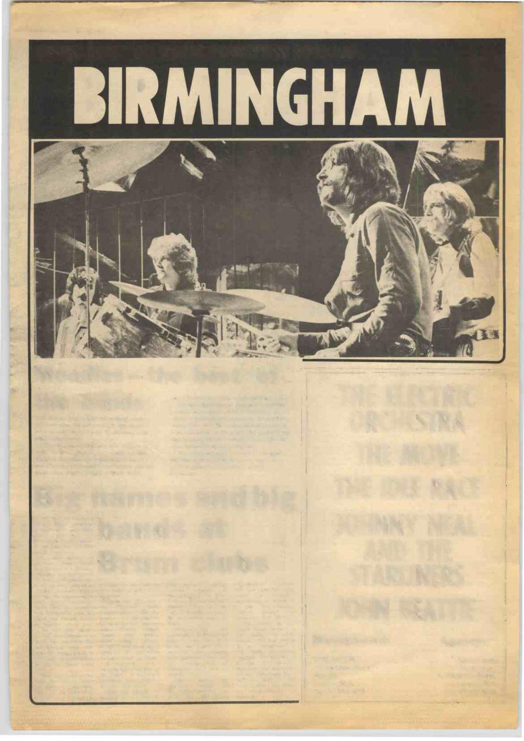 RECORD MIRROR, May 15, 1971 11 SPOTLIGHT ON YOUR TOWN RM SPECIAL BIRMINGHAM Moodies the best of the bands THE Moody Blues (right) are without doubt the most powerful and musically significant band to