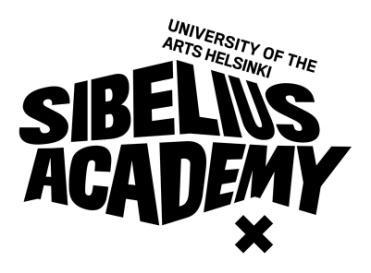 SIBELIUS ACADEMY, UNIARTS BACHELOR OF GLOBAL MUSIC 180 cr Curriculum The Bachelor of Global Music programme embraces cultural diversity and aims to train multi-skilled, innovative musicians and