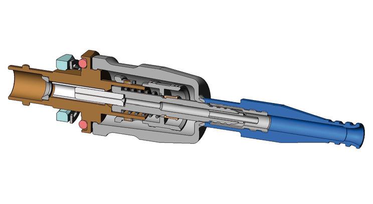 ST Series ST SEALED CONNECTION Radiall also offers an ST connector with a specific design which ensures a reliable connection even in wet