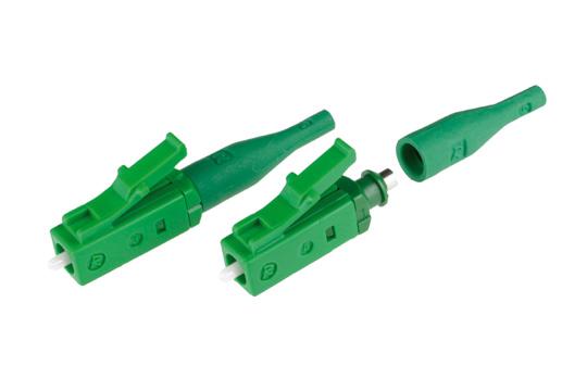 LC LC Series SIMPLEX LC CONNECTORS The simplex connectors are supplied with straight boots, dust caps and crimping