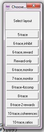 Choose Trace Layout Figure 7: Choose Layout of Traces (for the SMR Protocol Class) Next, select the default screen layout for this client profile.