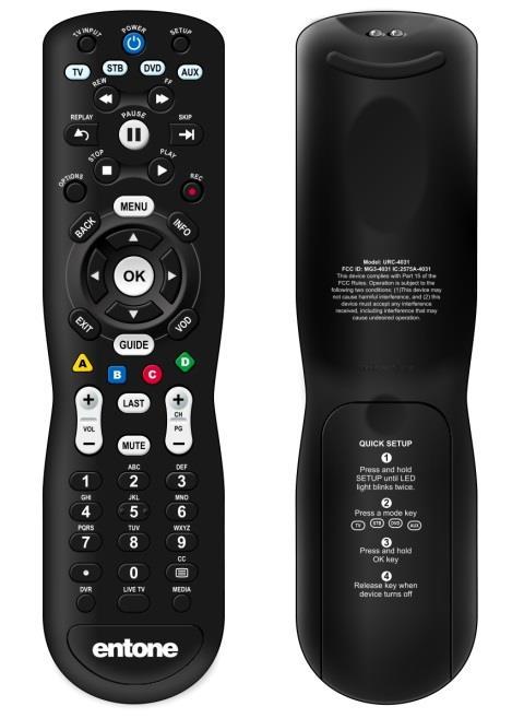 This remote can provide additional features including support for DVR.