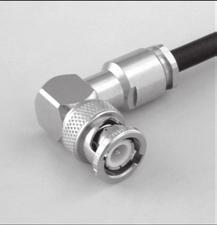 RIGHT ANGLE PLUGS AND STRAIGHT JACKS RIGHT ANGLE PLUGS CLAMP TYPE FOR FLEXIBLE CABLES BNC Ω Dimensions (mm) Captive center Part number Fig.