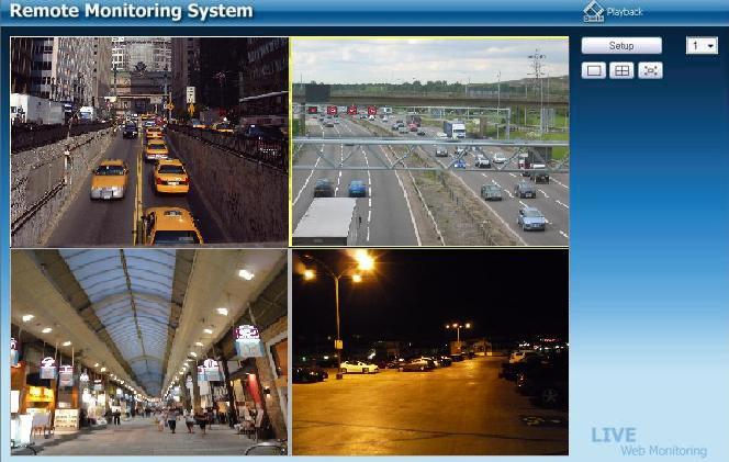 2. Live Users can access the Live Web Monitoring and DVR s