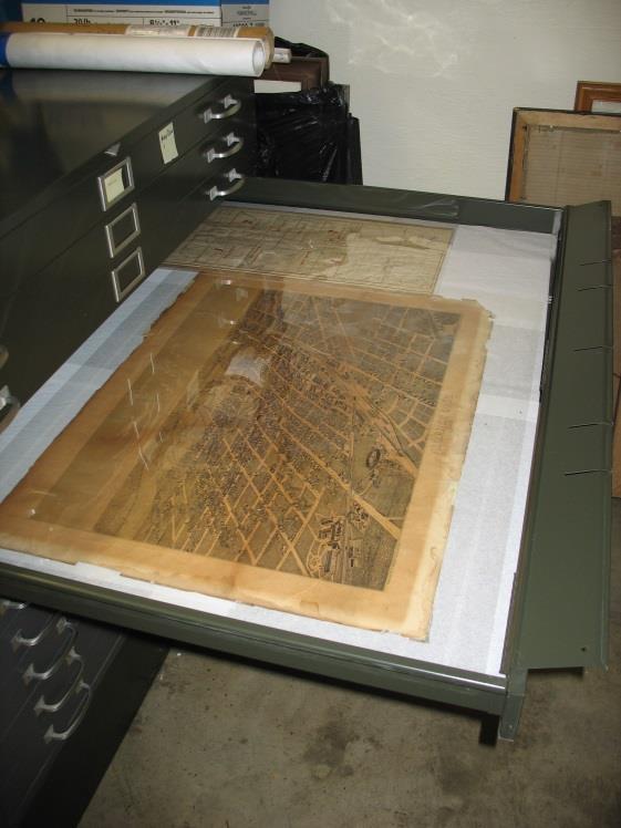 Maps: A bird s-eye panoramic view of the city of Alliance (1885),