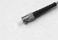 ST (an AT&T Trademark) is the most popular connector for multimode networks, like most buildings and campuses. It has a bayonet mount and a long cylindrical ferrule to hold the fiber.