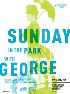 SUNDAY IN THE PARK WITH GEORGE AUTOGRAPHED ARTWORK This poster from the Rep s 2015-16
