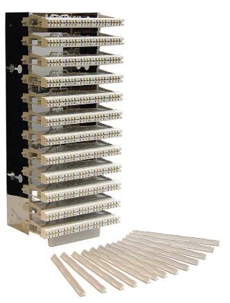 HighBand 25 module system Colour coded for ease of installation, the HighBand 25 module allows for termination of six, 4-pair (Category 6) UTP cables.