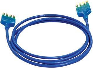 The front facing patch cords are ideal in rack mount installations or when patching is commonplace.