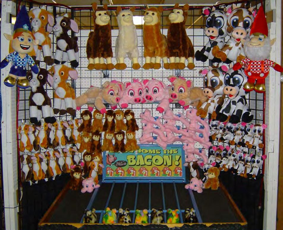 Farmyard Fun Pig Race $ 1.00 Per Play Small Prize Cost $ 3.50 Each Trade Up 3 small prizes for 1 large prize Large Cost $ 10.