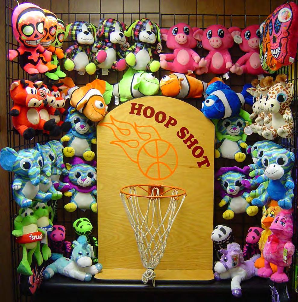 Hoopin It Hoop Shot 3 Balls For $ 2.00 3 In Wins Prize - Cost is $ 4.