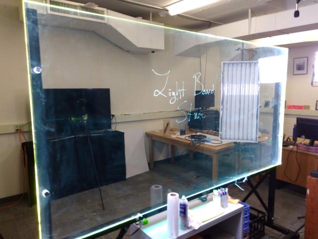 Lightboard Glass 4 ' x 8 ' glass 85% visible on