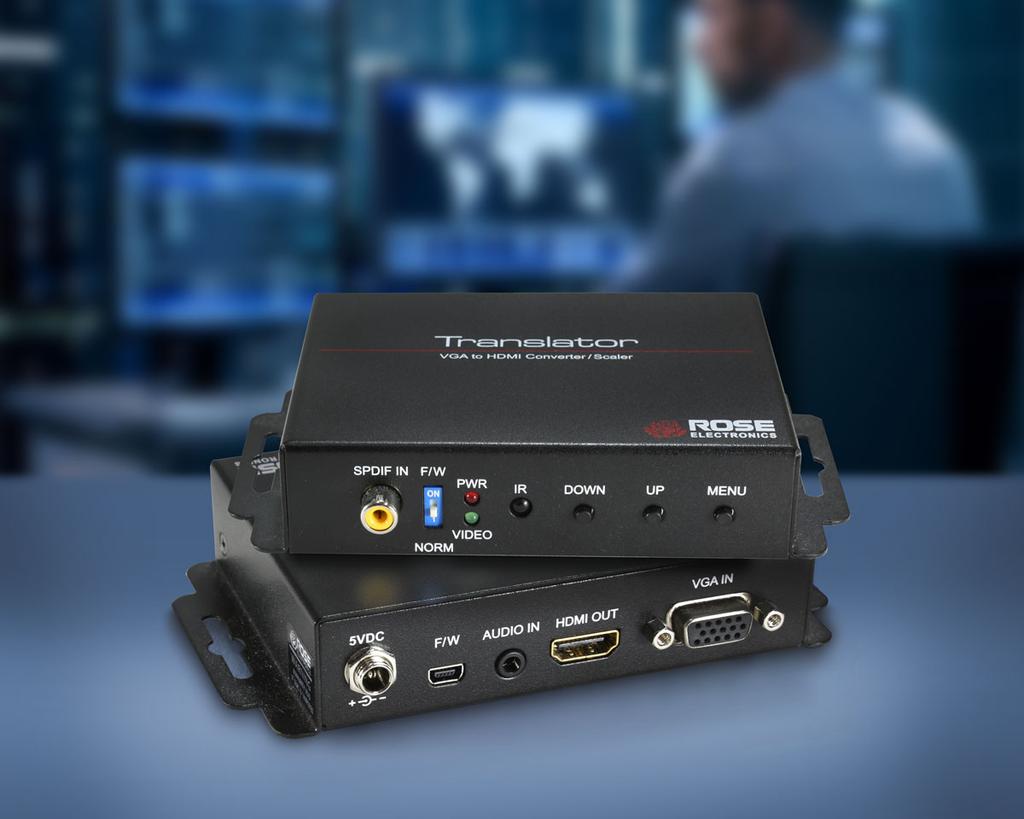Translator VGA to HDMI VGA to HDMI Converter/Scaler Installation and Operation