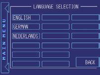 c) On the LANGUAGE SELECTION page you can switch between English, German and Nederlands (Dutch). In the future there will also be other languages availlable.