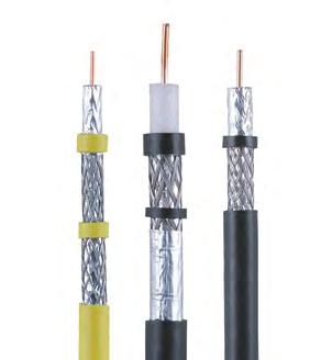 RG6 Coax Cable RG6x-x-xxx-x RG-6/U Jacket Foil Conductor Dielectric Braid Jacket Foil Conductor Dielectric Braid RG-6/Q UL Listed CM and CMR Flexible braided 75 ohm coaxial drop cable Support analog,