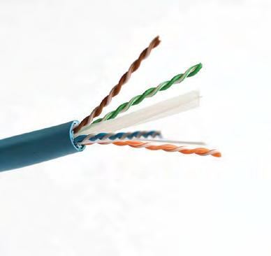 Category 6A 650MHz UTP Cable U6A650-004-xxxx Riser Conductor Insulation (HDPE/FEP) Rip Cord (Optional) Twisted Pair Jacket (PVC) Conductor Insulation (HDPE/FEP) Rip Cord (Optional) Twisted Pair