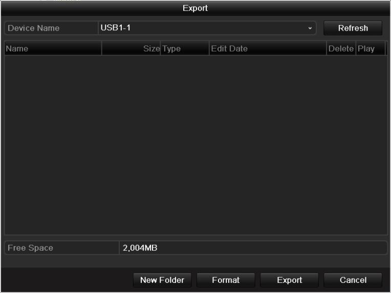 Choose the record file in Export interface and click button to check it.
