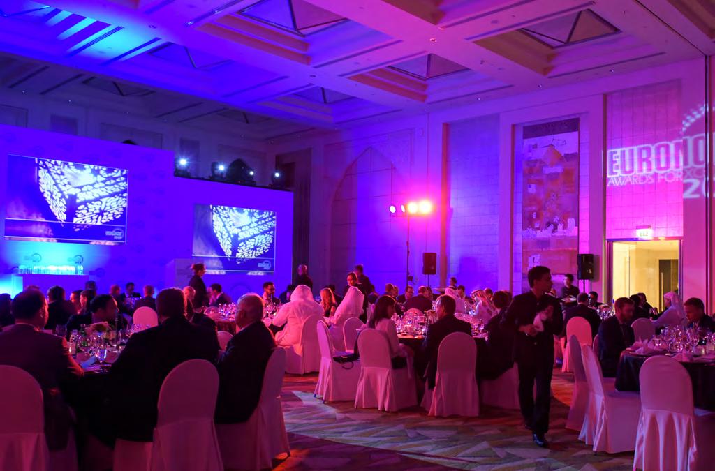 THE CEREMONY 2016 The Middle East Awards for Excellence ceremony dinner is a spectacular evening of celebration and the biggest night of the year for Euromoney. Make sure you are there!