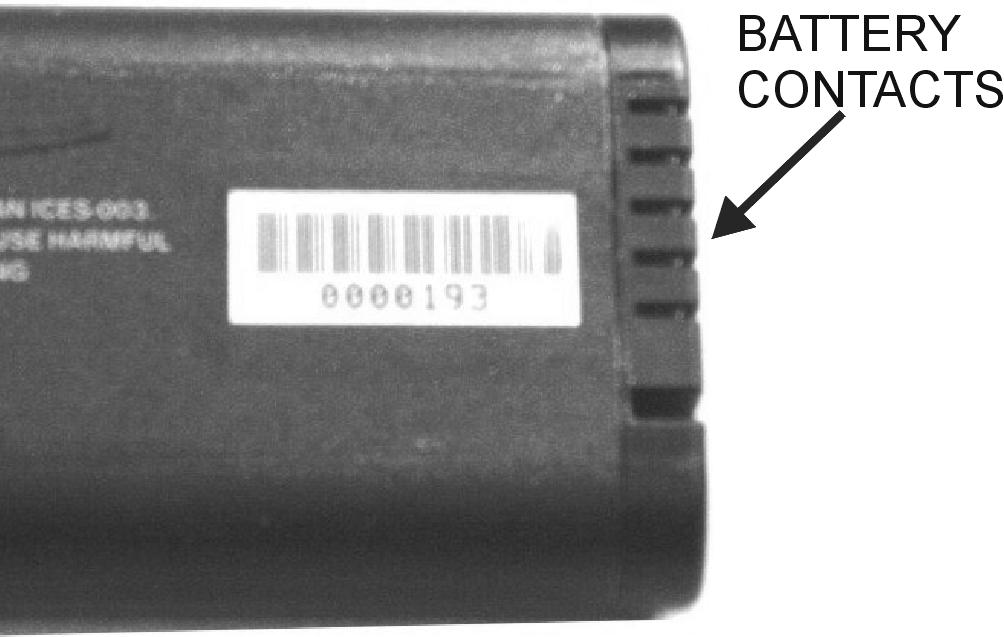 Replacement is the opposite of removal. Note the orientation of the battery contacts, and be sure to insert the new battery with the contacts facing the bottom of the instrument (Figure 3-4).