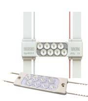 modules 82 lm/w 6500 K, 5000 K 8 modules per 60 W 12 VDC power supply SignBOX 3 Optimal light throw Efficacy Color